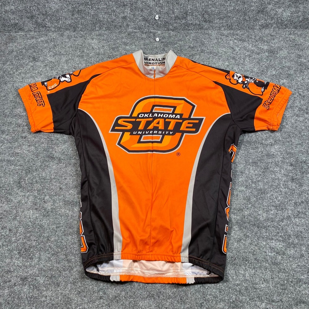 Adrenaline Oklahoma State University Cycling Jersey Mens XL OSU‎ Cowboys Orange